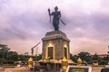 September 25, 2014: Statue of Chao Fa Ngum, Vientiane, Laos Royalty Free Stock Photo