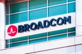 September 9, 2019 Sunnyvale / CA / USA - Broadcom sign at their offices in Silicon Valley; Broadcom Inc. is an American