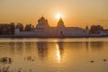 September sunset over the Ipatiev Monastery. Kostroma Royalty Free Stock Photo