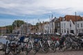 September 28th, 2017: The inner harbor of the historic city Zierikzee Zeeland in the Netherlands.