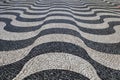 Lisbon, Portugal: Wavy paving stones pattern in Lisbon /Portugal