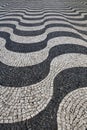 Lisbon, Portugal: Wavy paving stones pattern in Lisbon /Portugal