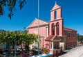 September 13th 2022 - Mathraki, Greece - Beautiful Orthodox church in Mathraki island, Greece