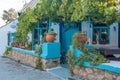 September 13th 2022 - Mathraki, Greece - Traditional cafeteria-tavern-grocery store in the village of Mathraki island, Greece