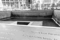 September 11th memorial in lower Manhattan, NYC Royalty Free Stock Photo