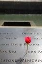 September 11th memorial in lower Manhattan. NYC. USA