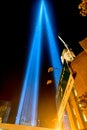 September 11th Tribute in light - New York City. Royalty Free Stock Photo