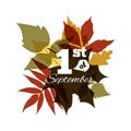 1 of September Typographical Background.