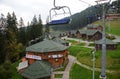 September 15, 2014 - View over Bukovel ski resort in summer, Ukraine Royalty Free Stock Photo