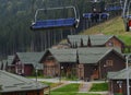 September 15, 2014 - View over Bukovel ski resort in summer, Ukraine Royalty Free Stock Photo