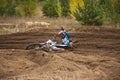 24 september 2016 - Volgsk, Russia, MX moto cross racing - motorcycle rider fell