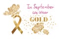 In September We Wear Gold, Childhood cancer awareness month