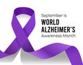 September is world alzheimer`s month. Vector illustration