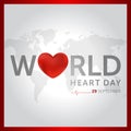 29 september world heart day concept design vector illustration