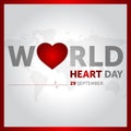 29 september world heart day concept design vector illustration