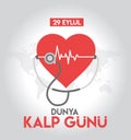 29 september world heart day turkish: 29 eylul dunya kalp gunu