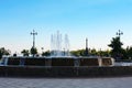 September 15, 2018, Yaroslavl. Arrow, people walk along the beautiful promenade