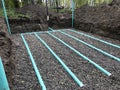 Septic leach field installation