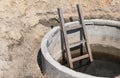 Septic tank under construction for cottages