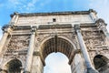 Septimius Severus Arch Roman Forum Rome Italy Royalty Free Stock Photo