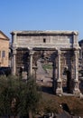 Septimus Severus Arch, Roman Forum, Rome. Royalty Free Stock Photo