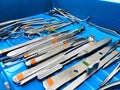 Septo And Rhinoplasty Surgical Instrument Tray Royalty Free Stock Photo