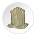 Sepulchral monument icon, cartoon style