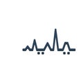 Color illustration icon for Seq, cardiogram and heartbeat Royalty Free Stock Photo