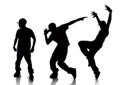 Sequence of Hip Hop Dancer Royalty Free Stock Photo