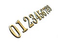 Sequence of numbers Royalty Free Stock Photo