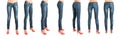 Sequence of woman legs
