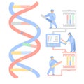 Sequencing DNA. Data processing dnk. Studying the analysis. The study of genome