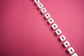 Sequential chain of arrows. Set course, make your way. Moving forward, step by step. Motivation, self-development. Strategic
