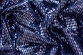 Sequins close-up macro. Abstract texture background with sequins. Color of the year 2022 Royalty Free Stock Photo