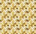 Sequins mosaic trendy background with gold glitter elements. Snake skin texture. Perfect for mobile cover design.