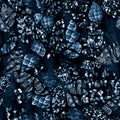 Sequins. Seamless pattern realistic blue background with sequins Royalty Free Stock Photo