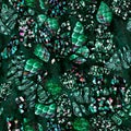 Sequins. Seamless pattern realistic green background with sequins Royalty Free Stock Photo