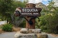 Sequoia National Park Sign At The Entrance Royalty Free Stock Photo