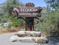 Sequoia National Park Sign Royalty Free Stock Photo