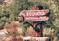 Sequoia Park Sign Royalty Free Stock Photo