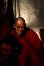 Sera Monastery Debating Monk ponders in Lhasa Tibet