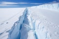 seracs and crevasses of a cirque glacier