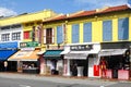 Serangoon Road Traditional Roadside Shophouses Royalty Free Stock Photo