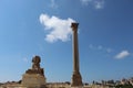 Serapeum and Pompey`s Pillar and the sphinx