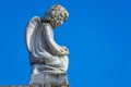 Seraphim angel praying with hands clasped for faith and hope of better days Royalty Free Stock Photo