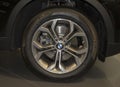 Serbia; Belgrade; April 2, 2017; The close up of BMW wheel; The