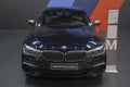 Serbia; Belgrade; April 2, 2017; Front side of navy blue BMW M S