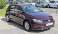 Serbia; Belgrade; April 2, 2017; New brown Volkswagen Golf; the