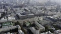 Serbia, Belgrade - August 13, 2023: aerial view of financial district of a big city. Stock footage. Center of the city Royalty Free Stock Photo