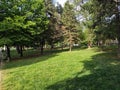 Serbia Belgrade Banovo brdo park in spring